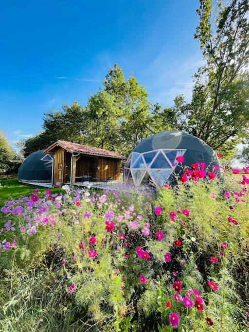Dome Insolite Lichen Jacuzzi Et Petits-Dejeuners Inclus Gondrin Екстериор снимка