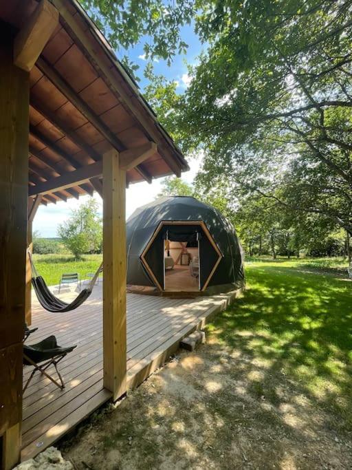 Dome Insolite Lichen Jacuzzi Et Petits-Dejeuners Inclus Gondrin Екстериор снимка