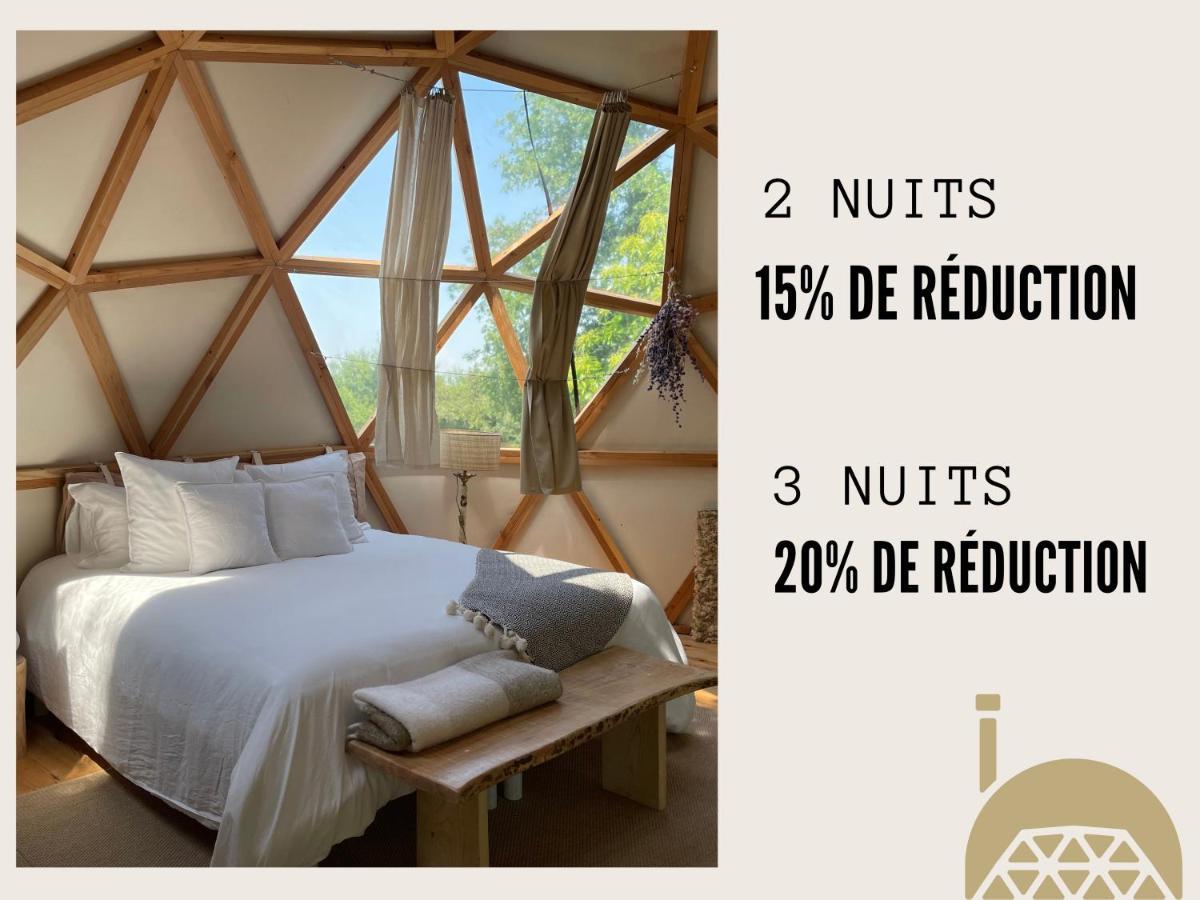 Dome Insolite Lichen Jacuzzi Et Petits-Dejeuners Inclus Gondrin Екстериор снимка