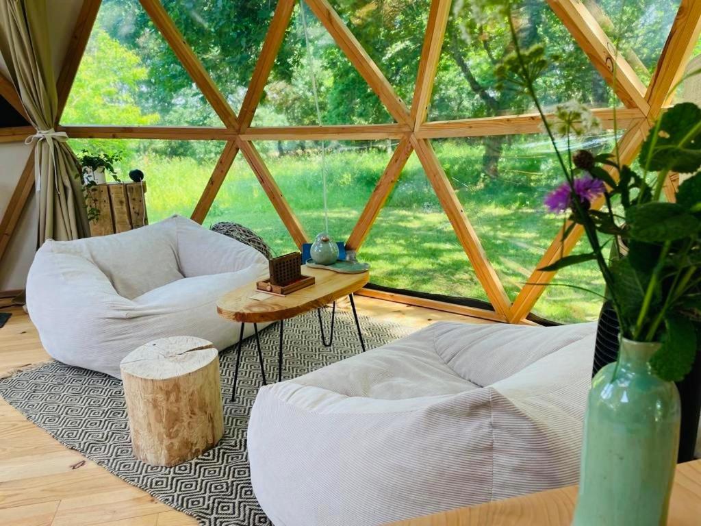Dome Insolite Lichen Jacuzzi Et Petits-Dejeuners Inclus Gondrin Екстериор снимка